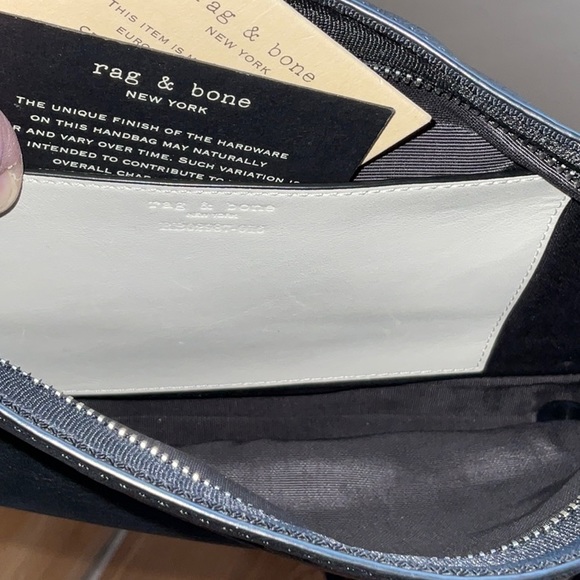 Like new Rag & Bone Black Compass Crossbody Bag or Clutch w/ Cards & dust bag! - Picture 11 of 13